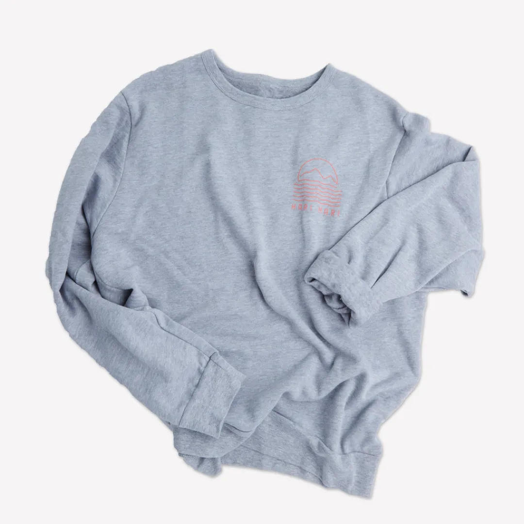 Fashion Sun & Sea Fleece Crewneck Women Tops|Tops